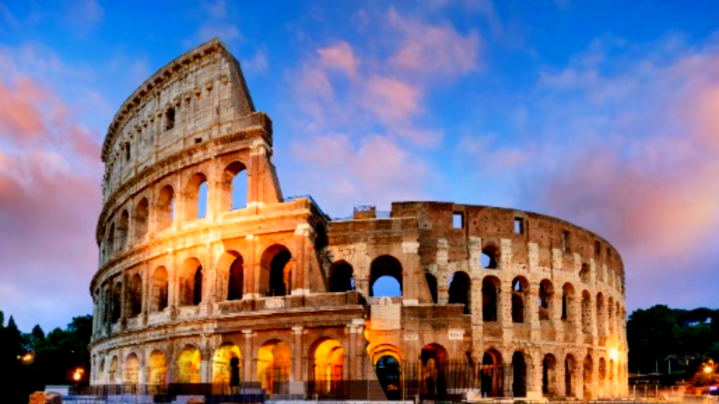 Verão: Coliseu de Roma, Itália.