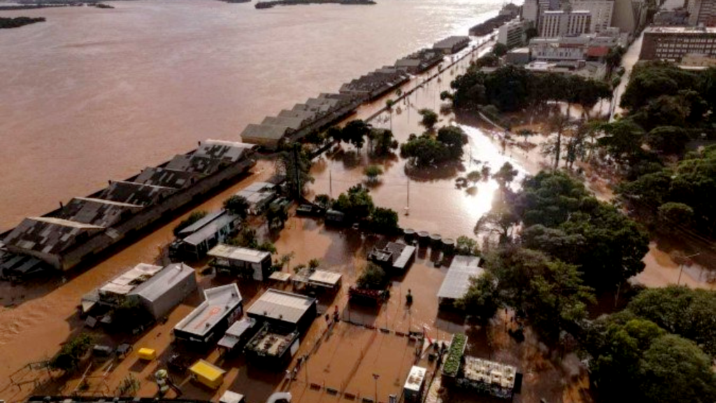 Diminuição no nível do Rio Guaíba